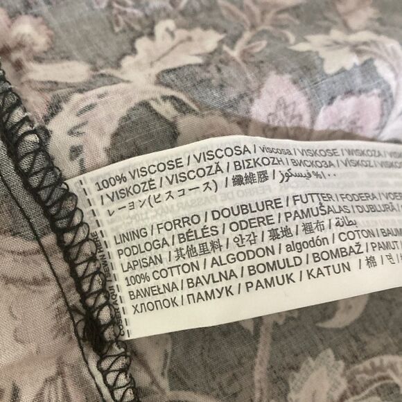 MNG Mango Black Floral Sleeveless Maxi Wrap Dress Dark Romantic European Size 4 - Picture 10 of 10